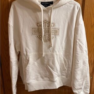 NWT Harley-Davidson Cream Hoodie